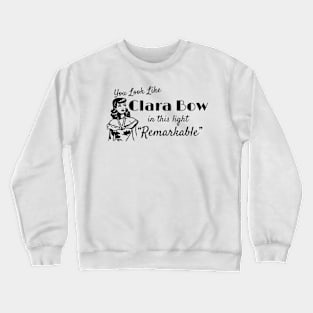 Clara Retro Black Crewneck Sweatshirt